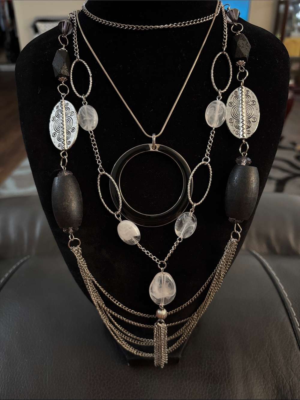 BUNDLE of 3  SilverTone Necklaces